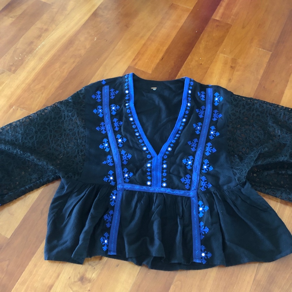 Free People bohemian top NEVER WORN